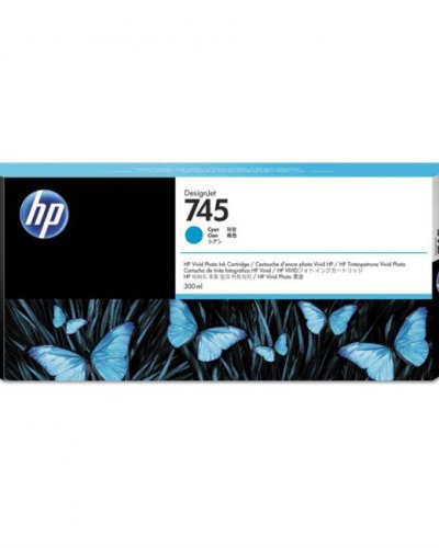 Atramentová náplň HP F9K03A HP 745 cyan (300 ml) pre DesignJet Z2600 PostScript/Z5600 PostScript