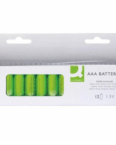 Batéria Q-CONNECT AAA mikrotužková 12 ks 