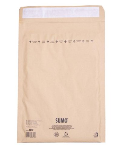 Bublinkové obálky recyklované SUMO 24,5x34cm hnedé 