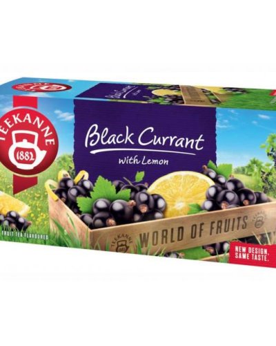 Čaj TEEKANNE ovocný Black Currant with Lemon HB 20 x 2,5g 