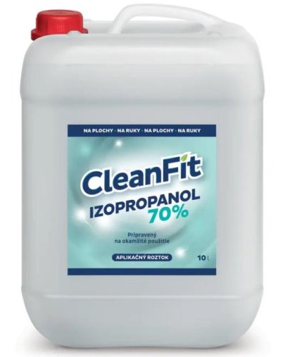 CleanFit alkoholový roztok IZOPROPYLALKOHOL 70% 10 l 