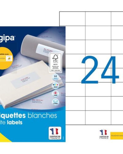 Etikety univerzálne 70x37mm Express Agipa A4 100 hárkov 