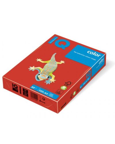 Farebný papier IQ color tehlovočervená ZR09, A4, 80g 