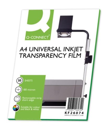 Fólia na spätnú projekciu Q-CONNECT A4, bal. 50 ks 