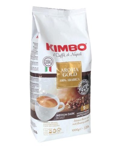 Káva KIMBO Aroma Gold, zrnková 1 kg 