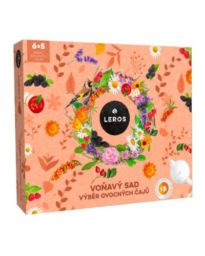 Kolekcia čajov LEROS Voňavý/Ovocný Sad 6 x 5 vrecúšok, 60g 
