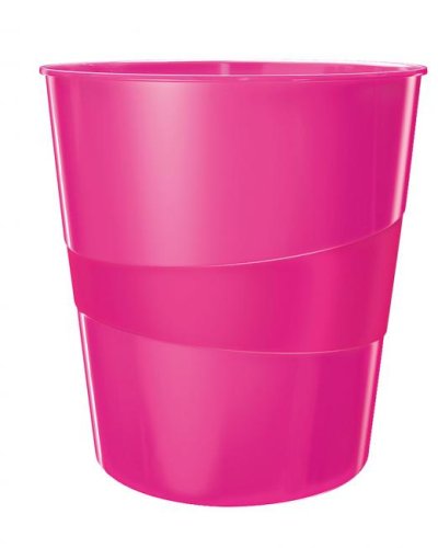 Kôš plastový Leitz WOW 15 ℓ ružový 