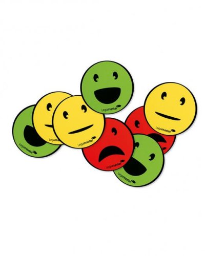 Magnety Emoticon s priemerom 50mm, mix 6 ks 