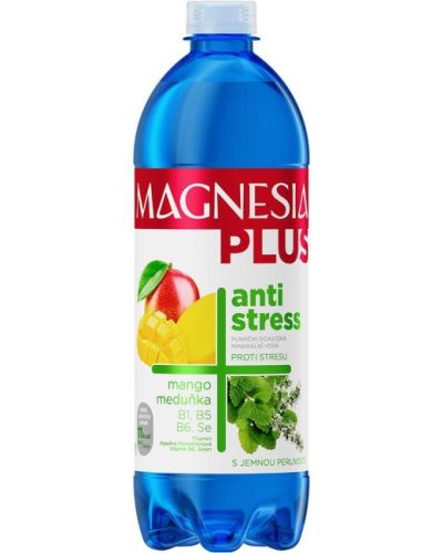 Minerálna voda MAGNESIA Plus Antistress mango, medovka 6 x 0,7 ℓ 