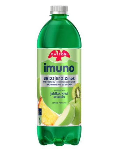 Minerálna voda MATTONI IMUNO jemne sýtená jablko,kiwi,ananás 6 x 0,7l 
