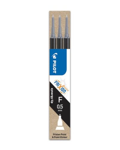 Náhradná náplň do gumovacieho rollera PILOT Frixion Point 0,5 mm čierna 3ks 