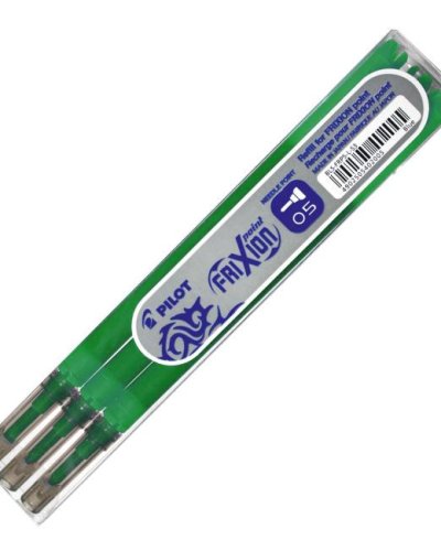 Náhradná náplň do gumovacieho rollera PILOT Frixion Point 0,5mm zelená 3ks 