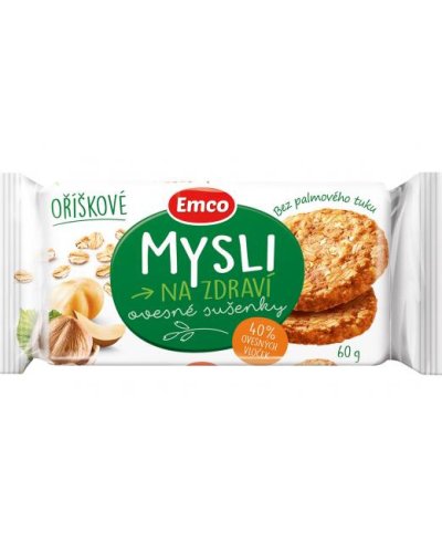 Ovsené sušienky MYSLI 60 g orieškové 