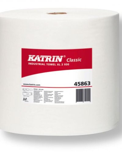 Papierové utierky v rolke 2-vrstvové KATRIN Classic XL 260 m (2 ks) 
