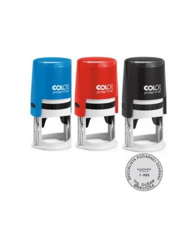 Pečiatka Colop R40 Ø40mm - odtlačok fialový 