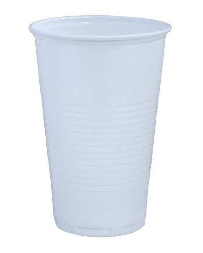 Poháre plastové 500 ml biele (50 ks) 