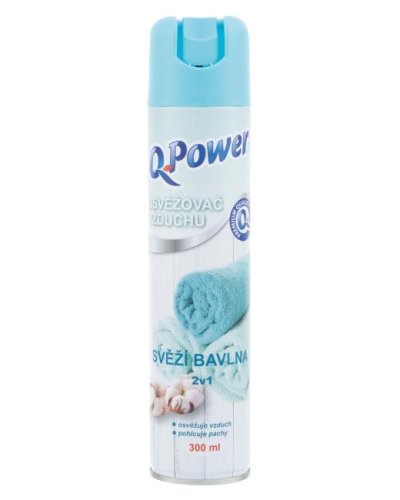 Q-Power osviežovač v spreji 300 ml - Bavlna 