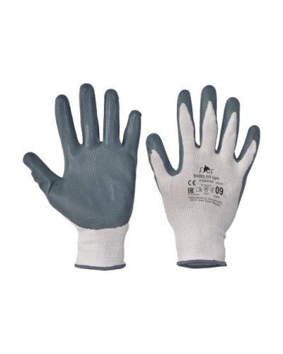 Rukavice nylon nitril BABBLER LIGHT HS-04-001, veľ. 8/M 