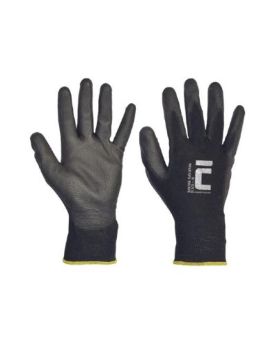 Rukavice pletené, bezšvové, polyester. Bunting Black Evolution, veľ. 7/S 