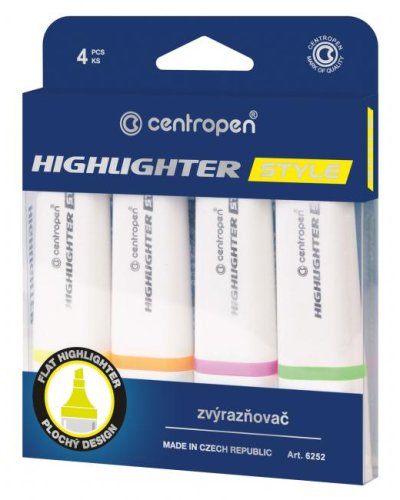 Sada zvýrazňovačov Centropen STYLE 4f 