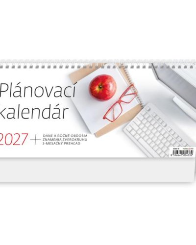 Stolový kalendár stĺpcový 30,1x13,5 cm - Plánovací 2027 