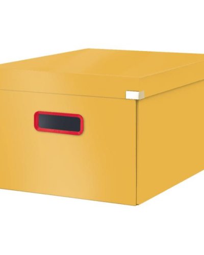 Stredná krabica Click & Store A4 Leitz Cosy teplá žltá 