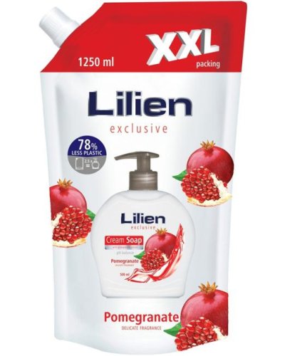 Tekuté mydlo NÁPLŇ XXL Granátové jablko 1250 ml 
