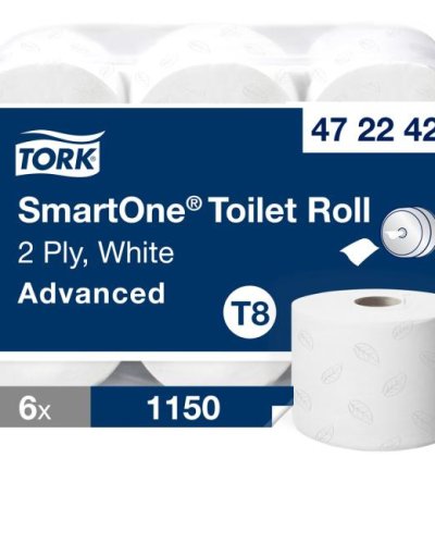 Toaletný papier 2-vrstv. TORK SmartOne biely T8 (6 ks) 