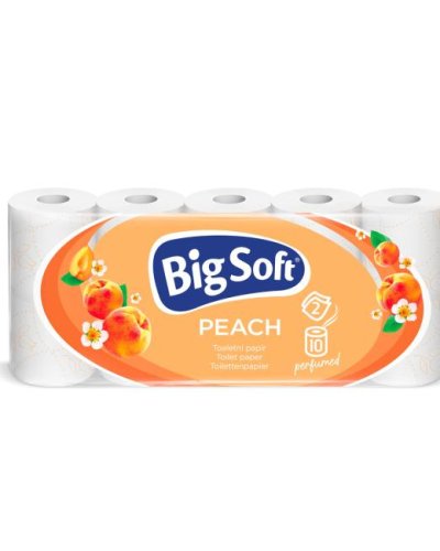 Toaletný papier 2-vrstvový Big Soft Peach 10ks, 22m 