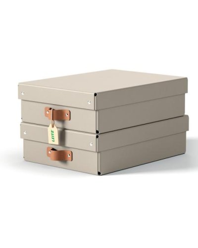Úložný box Leitz Puro, kartón, veľkosť M nízky, 2ks 