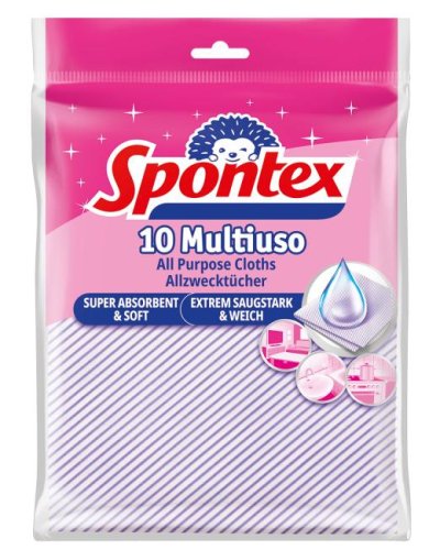 Utierka viacúčelová SPONTEX Multiuso, 10 ks 