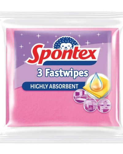 Utierka z viskózy Spontex Fast Wipes 3 kusy 
