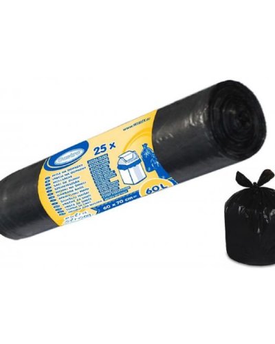 Vrecia 60 ℓ, 60 x 70 cm, 23 mic., 25 ks, čierne 