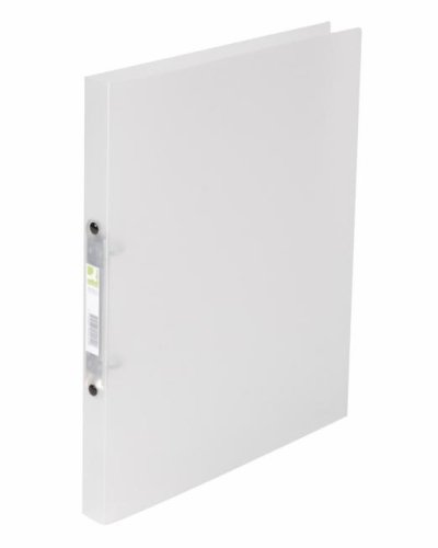 Zakladač 2-krúžkový Q-CONNECT celoplastový 1,6cm transparentný mliečny 