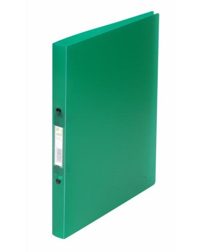 Zakladač 2-krúžkový Q-CONNECT celoplastový 1,6cm transparentný zelený 