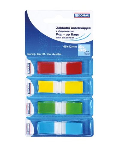 Záložky samolepiace 4x45x12mm/35 mix farieb 