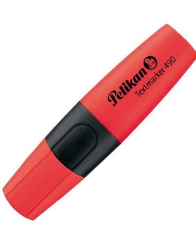 Zvýrazňovač Pelikan 490 červený 
